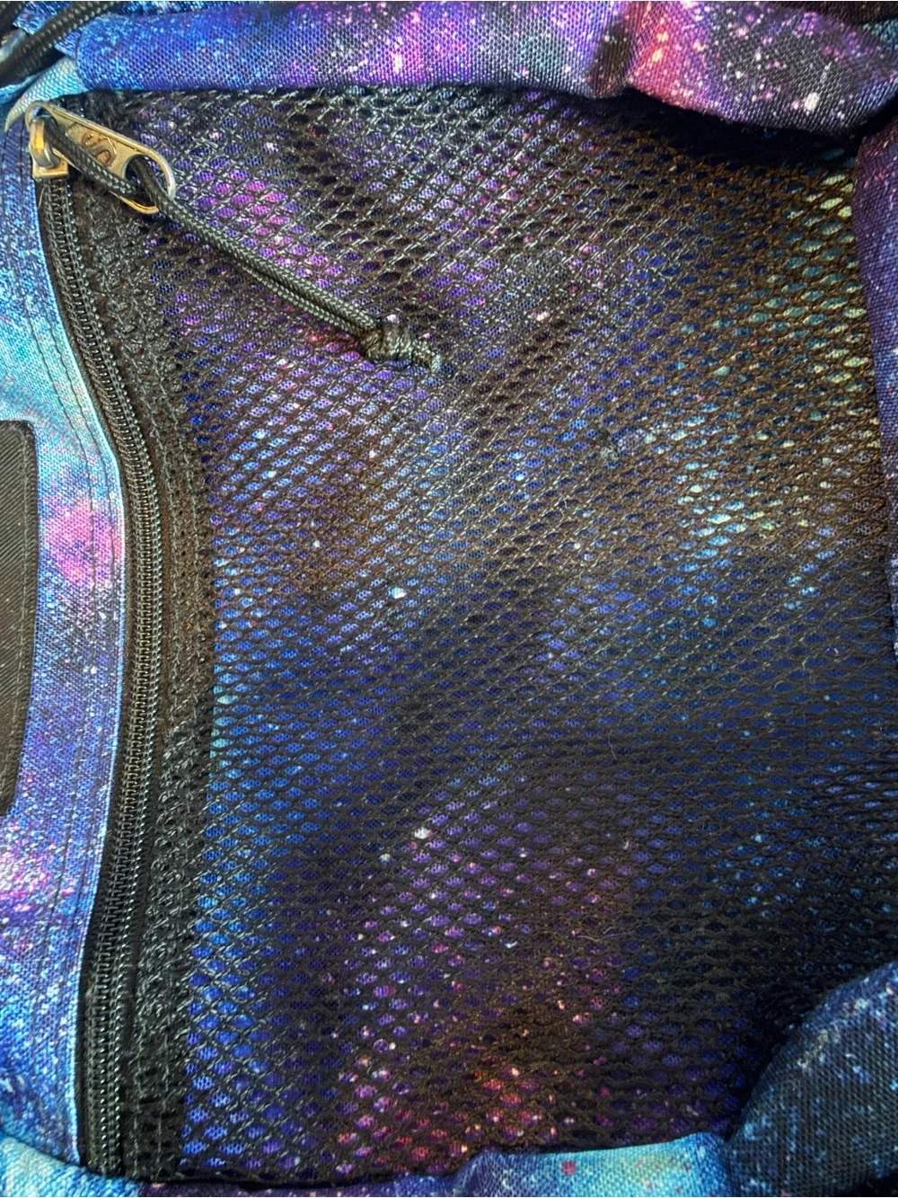 JanSport Galaxy Print Backpack in Blue and Purple